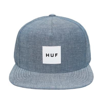 CHAMBRAY BOX LOGO SNAPBACK-NAVY