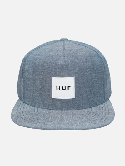 CHAMBRAY BOX LOGO SNAPBACK-NAVY