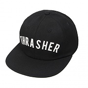 HUF X THRASHER VINTAGE BASEBALL 6 PANEL-BLK