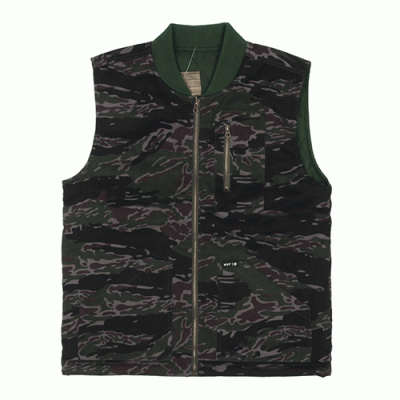 TIGER CAMO REVERSIBLE VEST-OIV/CAMO