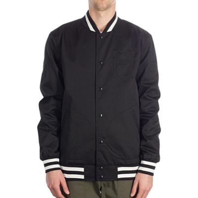 HUF CLASSIC H VARSITY JACKET-BLK(BLK)