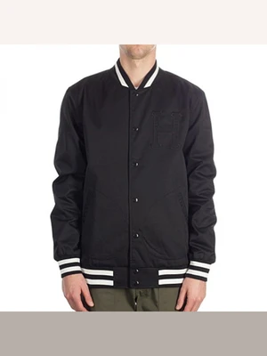 HUF CLASSIC H VARSITY JACKET-BLK(BLK)
