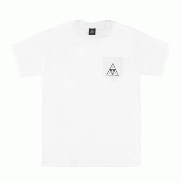 HUF X OBEY TRIP TRI PKT TEE-WHT