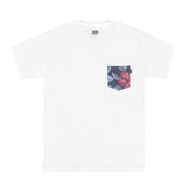 ALOHA AINA POCKET TEE - WHT