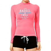 W SWELL RASHGUARD V2-PINK