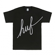 BIG SCRIPT TEE-BLK(GRY PRINT)