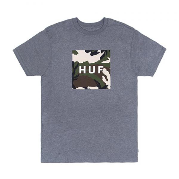 BOX LOGO FILL WOODLAND CAMO TEE-GRY