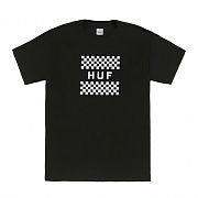 CHECKERBOARD BOX LOGO TEE-BLK