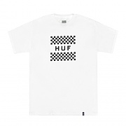 CHECKERBOARD BOX LOGO TEE-WHT