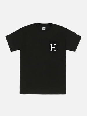 CLASSIC H POCKET TEE-BLK (WHT print)