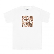 DUCK CAMO BOX LOGO TEE-WHT