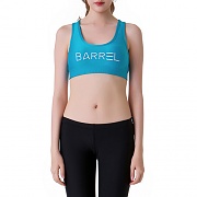 BIG LOGO BRA-TOP RASHGUARD-AQUA BLUE