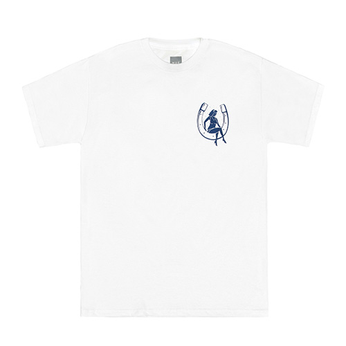 HORSESHOE SS TEE - WHT