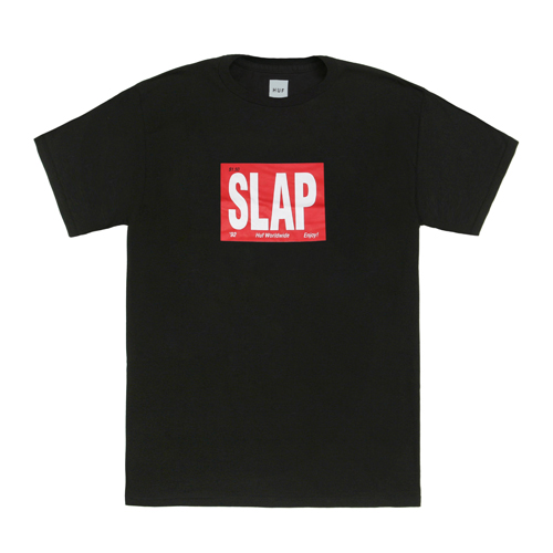 HUF X SLAP MASTHEAD TEE-BLK