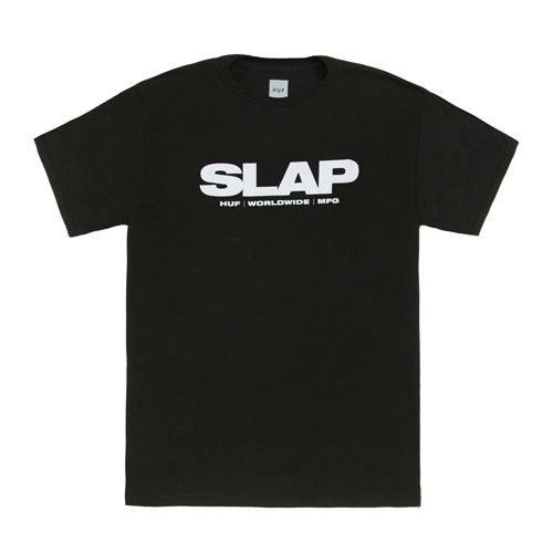 HUF X SLAP TEE-BLK