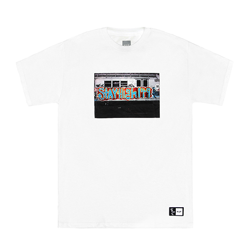 HUF X STAY HIGH 149 MASS TRANSIT TEE-WHT