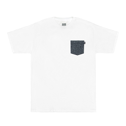 QUAKE POCKET TEE-WHT