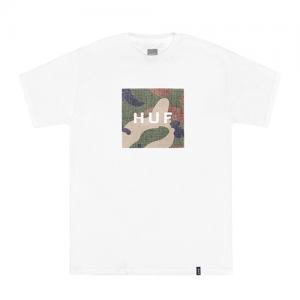 RIPSTOP CAMO BOX LOGO TEE-WHT