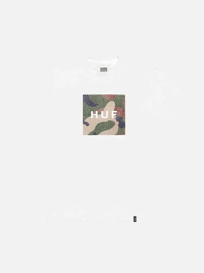 RIPSTOP CAMO BOX LOGO TEE-WHT