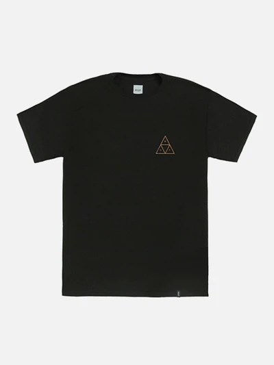 TRIPLE TRIANGLE TEE-BLK(gold)