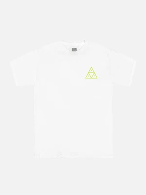 TRIPLE TRIANGLE TEE-WHT(grn)
