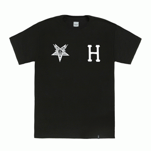 HUF X THRASHER TEAM TEE-BLK