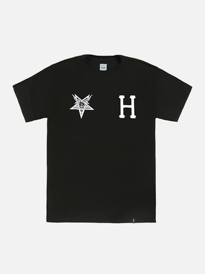HUF X THRASHER TEAM TEE-BLK