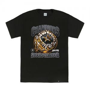 HUF X THRASHER WORLD CHAMPS TEE-BLK