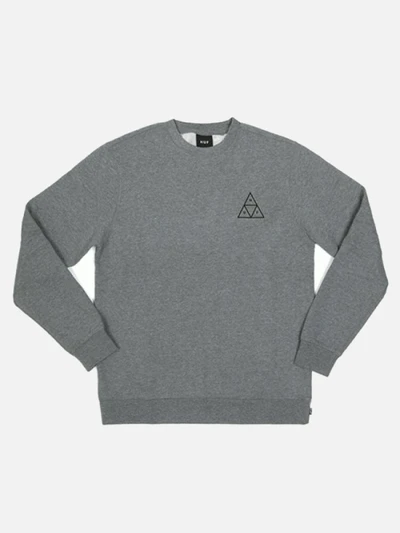TRIPLE TRIANGLE CREWNECK-GRY(blk)