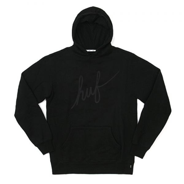 DEMI SCRIPT PULLOVER FLEECE-BLK (blk)
