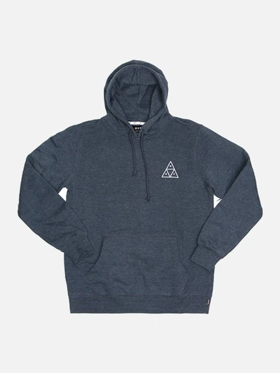 TRIPLE TRIANGLE PULLOVER FLEECE-NAVY HEATHER