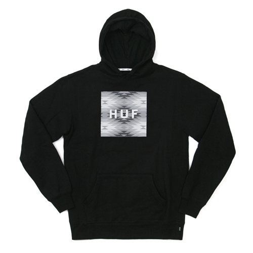 CABAZON BOX LOGO PULLOVER HOOD-BLK