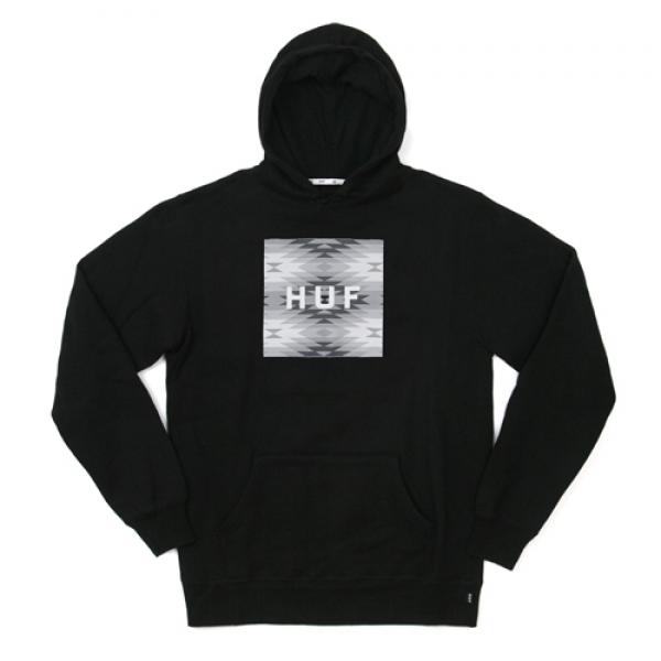 CABAZON BOX LOGO PULLOVER HOOD-BLK