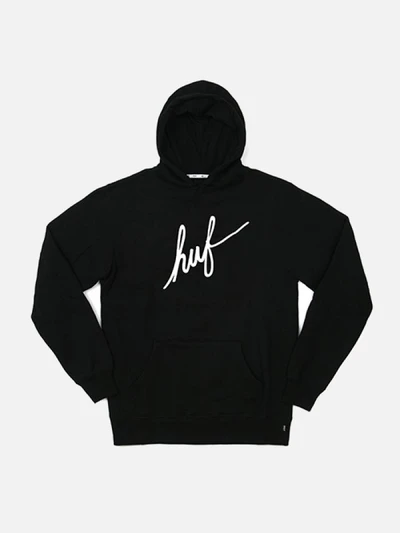 DEMI SCRIPT PULLOVER FLEECE-BLK (wht)