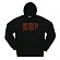 HUF CLASSIC LOGO PULLOVER HOOD-BLK