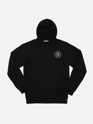 HUF X HIGH TIMES STASH POCKET HOOD-BLK