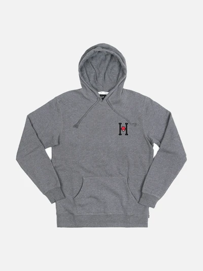 HUF X SPITFIRE CLASSIC H PULLOVER FLEECE-GRY