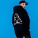 TRIPLE TRIANGLE PULLOVER FLEECE-BLK(wht)