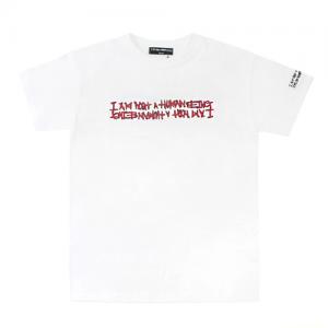 RED BASIC LOGO T-SHIRT-WHITE