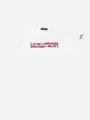 RED BASIC LOGO T-SHIRT-WHITE