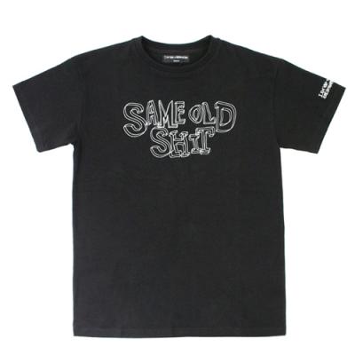 SAME OLD SHIT 3D LOGO T-SHIRTS-BLK