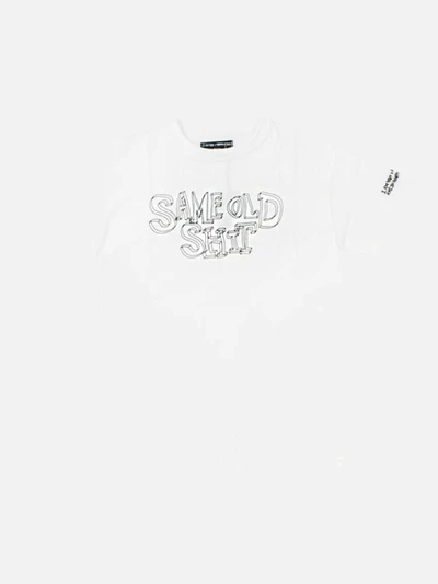SAME OLD SHIT 3D LOGO T-SHIRT-WHITE