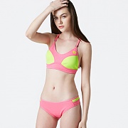 TROPIC NEOPRENE BIKINI (TOP)-PINK-N.YELLOW