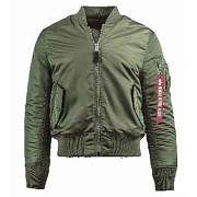 SLIM FIT MA-1 FLIGHT JACKET-SAGE*