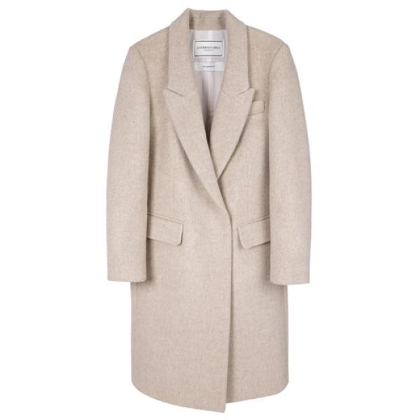 ANNA LONG COAT WOMAN-BEIGE