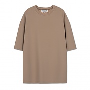 MAN STUDPOPLIN T-SHIRT-BEIGE