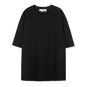 MAN STUDPOPLIN T-SHIRT-BLACK