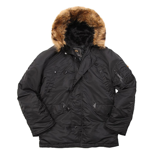 N-3B PARKA-BLACK