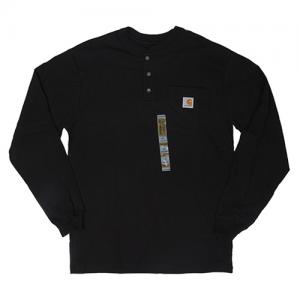 (K128) 워크웨어 포켓 헨리넥 긴팔티 BLACK