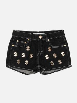 [JOYRICH] CASH FLOW DENIM SHORT-BLK
